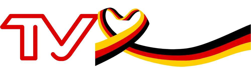 Modernes IPTV Deutschland Logo mit Streaming Symbol und 4K Konzept